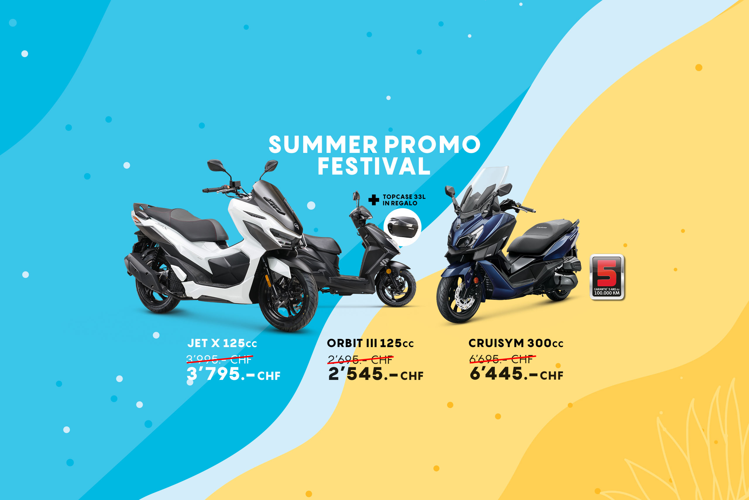 SYM Svizzera | Scooter SYM 50, 125cc e 500cc in Svizzera – Qualità, Prezzo e Garanzia di 5 anni